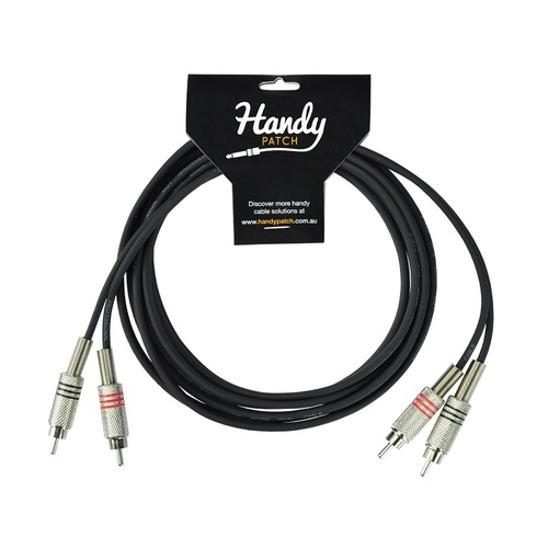 Handy Patch Male Stereo RCA To Male Stereo RCA 3 Meter Cable