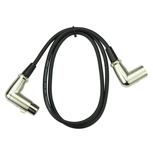 Handy Patch 1m Right Angled Male XLR to Angled Female XLR Cable
