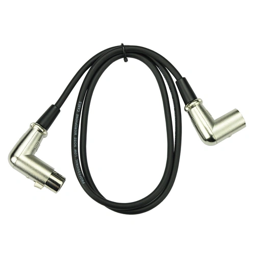 Handy Patch Right Angled Male to Female XLR Cable 1m