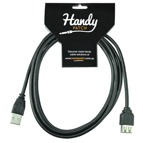 Handy Patch H-UEX-1.8 USB Extension Cable 1.8m A Male to A Female Double Shielded Type 2.0
