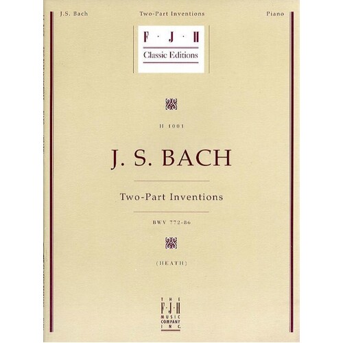 Bach - Two Part Inventions Book