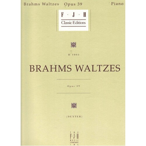 Waltzes Op 39 (Softcover Book)