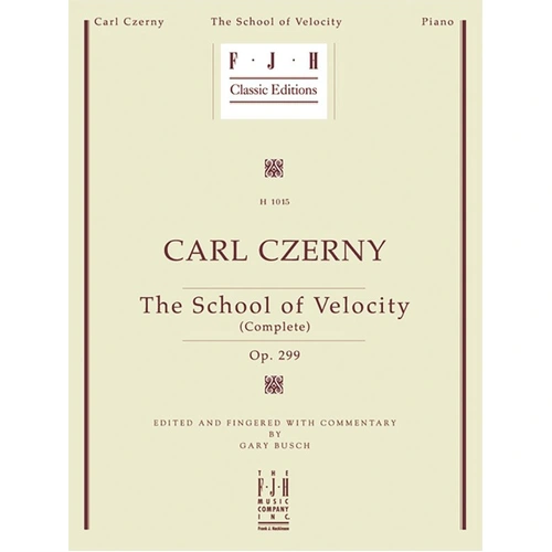 Czerny - School of Velocity Op. 299 Complete for Piano