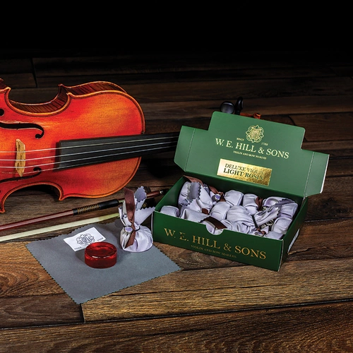 W.E. Hill & Sons 1470M Light Violin Rosin - Standard Size, Round Cake on Velveteen Cloth