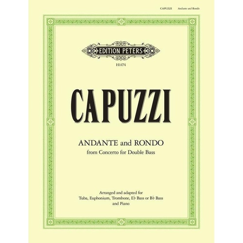 Capuzzi - Andante and Rondo for Trombone or Tuba/Piano