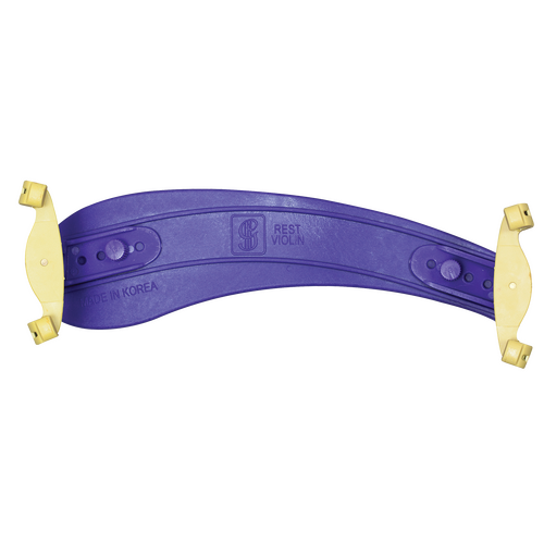 Hidersine Shawbury 4/4 Violin Shoulder Rest - Purple, Adjustable Height, Lightweight Composite, Non-Scratch Rubber Feet, Foam Padding