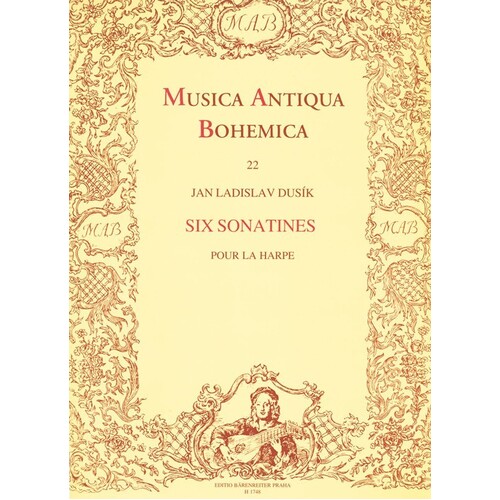 Dusik - 6 Sonatinas For Harp (Softcover Book) Book