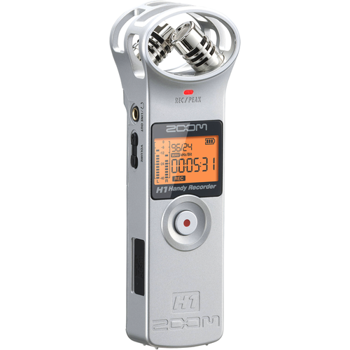 Zoom H1 Handy Recorder Portable Field Recorder Silver
