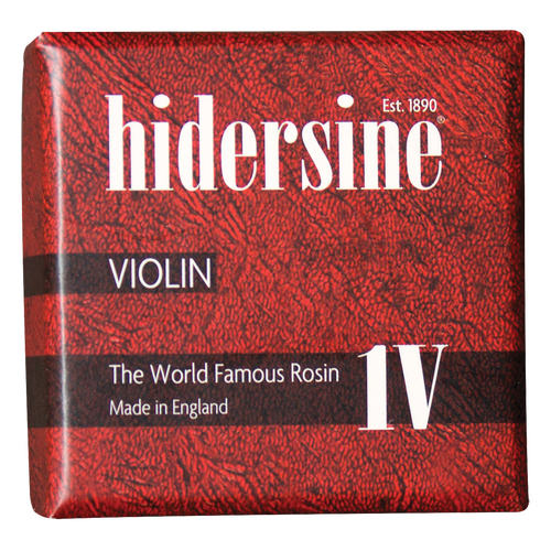 Hidersine Clear Violin Rosin - Light Amber - Large Size - 30g - Grip Profile #4 - Handmade in England
