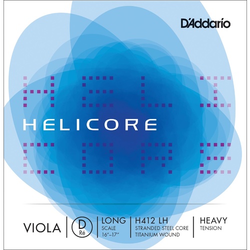 D'Addario Helicore Viola Single D String, Long Scale, Heavy Tension