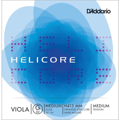 D'Addario Helicore Viola Single G String, Medium Scale, Medium Tension