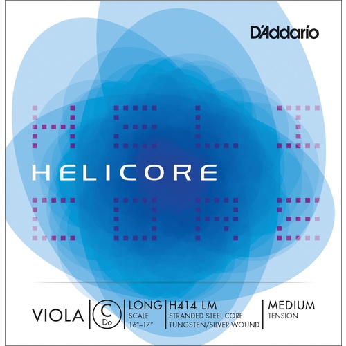 D'Addario Helicore Viola Single C String, Long Scale, Medium Tension