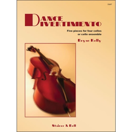 Kelly - Dance Divertimento 5 Pieces For Cello Quartet Score/Parts Book
