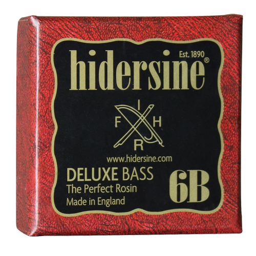 Hidersine 6B Deluxe Double Bass Rosin - Dark Soft All-Weather - Large 30g Cake - Artisanal Hand-Mixed from England