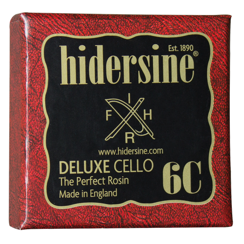 Hidersine Deluxe Cello Rosin 6C - Dark Large Size 30g for Advanced Players
