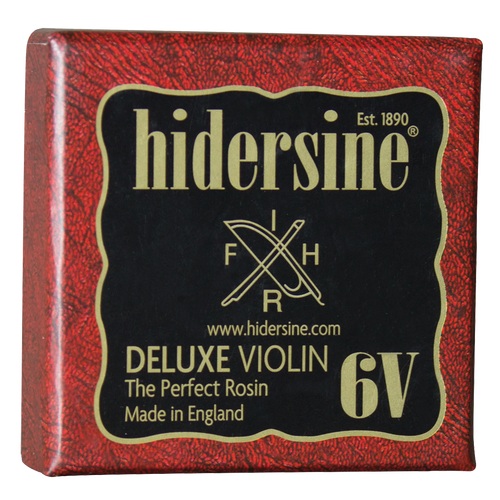 Hidersine 6V Deluxe Dark Violin Rosin - Large 30g, Artisanal, GPR #6, Suitable for Advanced Players, Made in England
