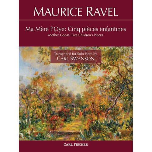 Ravel - Mother Goose 5 Childrens Piaces For Harp Softcover Book (Harp)