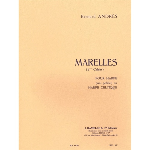 Marelles Volume 2 Nos 7-12 For Harp Book