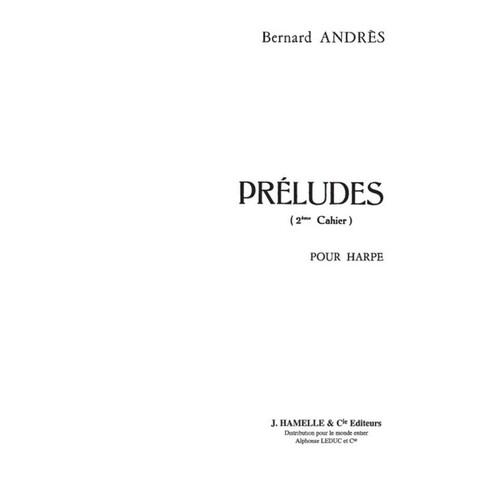 Preludes Volume 2 For Harp Book