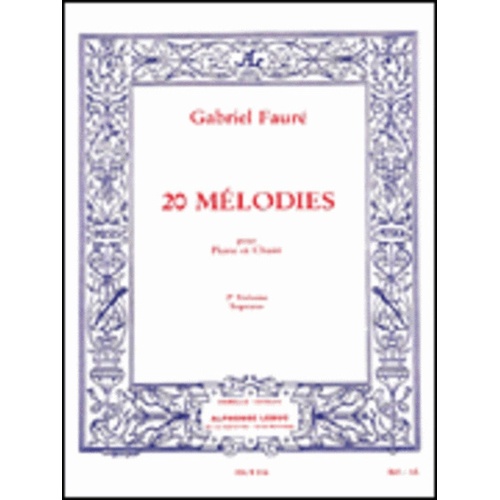 20 Melodies Vol 2 High Voice/Piano