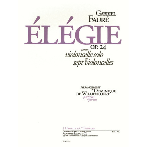 Elegie Op 24 Cello