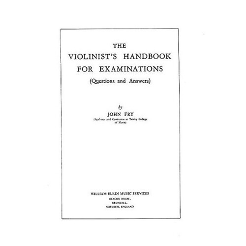 Violinists Handbook Book