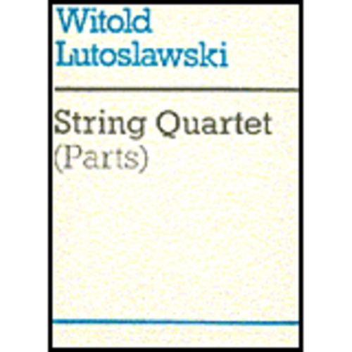 Lutoslawski String Quartet (Parts) Book