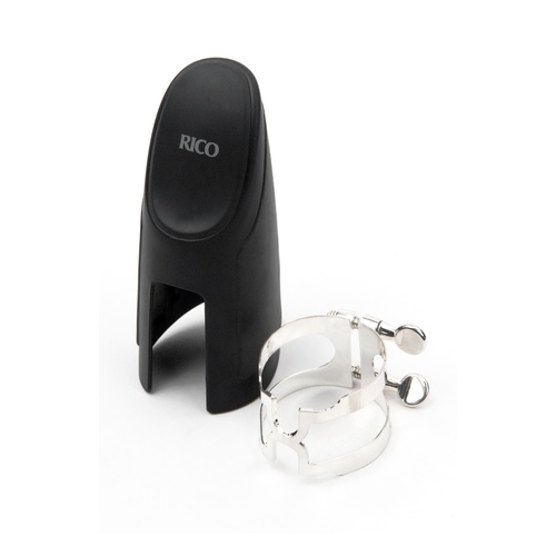 H-Ligature & Cap, Bass Clarinet for Selmer-style Mouthpieces, Silver-plated