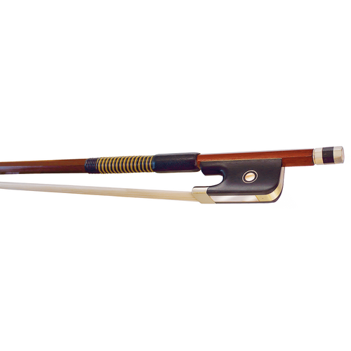 Hidersine HBOW2-CL44 Student Cello Bow 4/4 Size, Bulletwood Octagonal Stick, Silverplated Copper Wire Grip, Nickel Mounted Ebony Frog