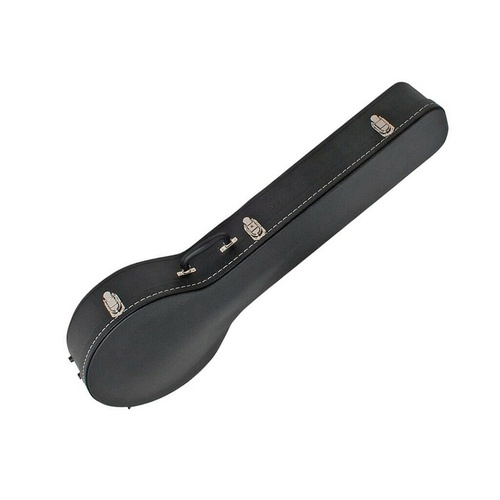 V-Case Open Back Banjo Case Shaped Plywood Interior Foam Padding