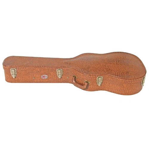 Xtreme HC3001 Classical Guitar Case Arched Top Brown Croc Vinyl