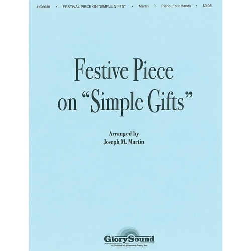 Festive Piece On Simple Gifts Piano 4 Hands Book