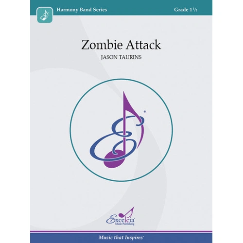 Zombie Attack! Concert Band Sheet Music Grade 1.5 by Taurins, Jason