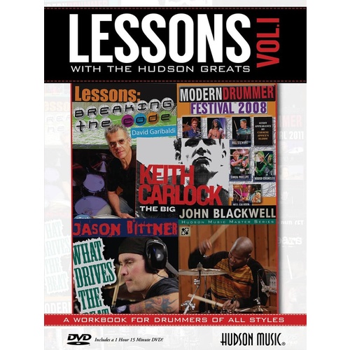 Lessons With The Hudson Greats V1 Book/DVD Book