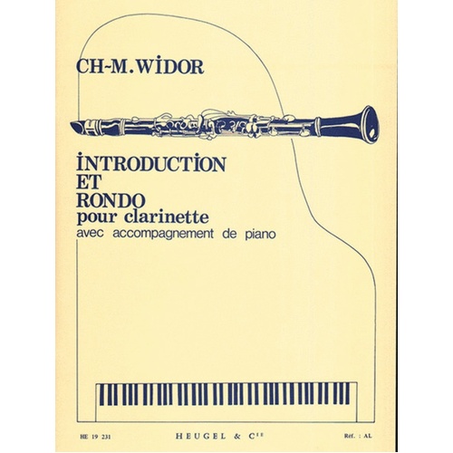 Widor - Introduction Et Rondo Clarinet/Piano (Softcover Book)