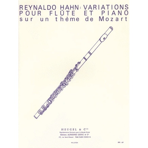 Hahn - Variations on a Theme of Mozart for Flute and Piano