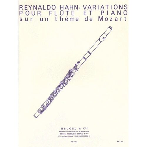Reynaldo Hahn - Variations on a Theme of Mozart for Flute/Piano