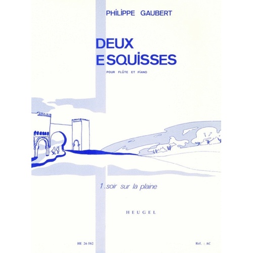 Gaubert - 2 Sketches No 1 Night On The Plain Flute/Piano (Softcover Book)