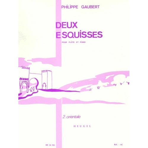 Gaubert - Deux Esquisses No 1 for Flute and Piano