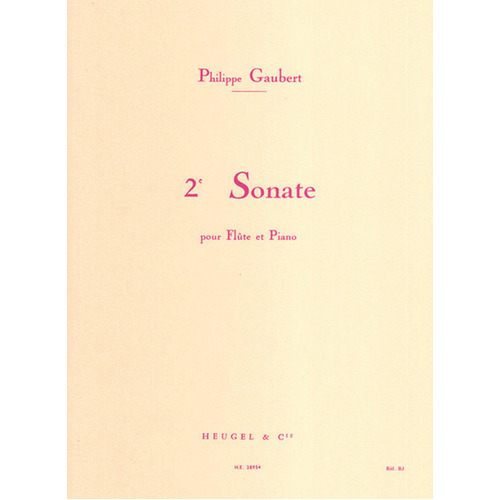 Gaubert - 2nd Sonata For Flute/Piano (Softcover Book)