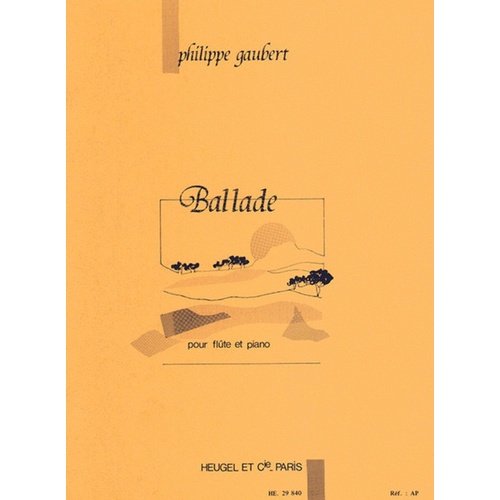 Gaubert - Ballade For Flute/Piano (Softcover Book)