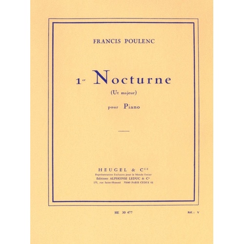 Poulenc - Nocturne No 1 In C Major Piano