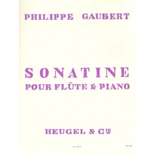 Gaubert Sonatine for Flute and Piano, Heugel & Cie, 1 Page