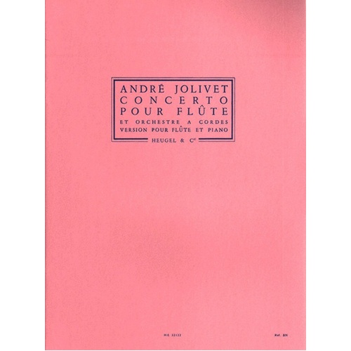 Jolivet - Concerto For Flute/Piano (Softcover Book)