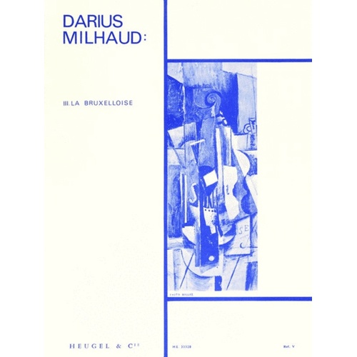 Milhaud - 4 Visages 3 - La Bruxelloise Viola/Piano (Softcover Book)