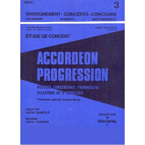 Etude De Concert - Accordeon Progression 3 Bd 6 (Softcover Book)
