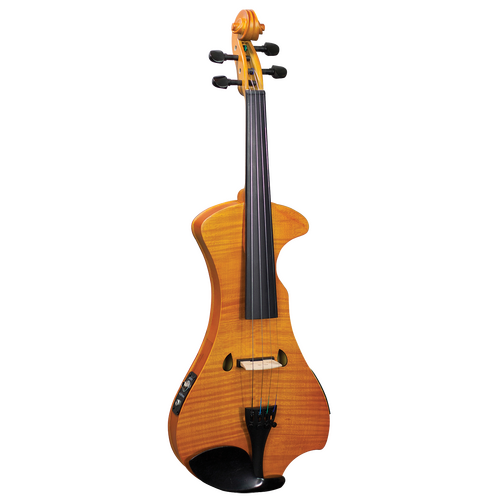 Hidersine HEV2 4/4 Electric Violin Outfit with Bow and Case, Piezo Pickup, Preamp, Headphone Output, and Adjustable EQ Controls