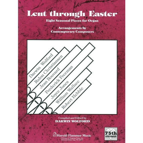 Lent Through Easter Organ Book