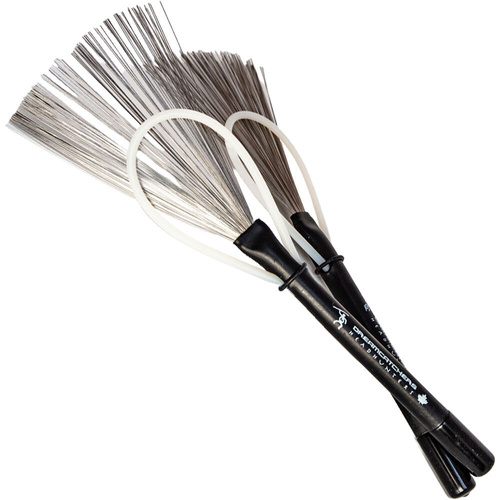 Headhunters Dreamcatchers Hybrid Drum Brushes - Adjustable Nylon Hoop, Wire Brush, 1 Pair