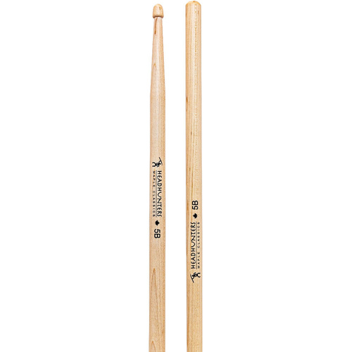 Headhunters Maple Classic 5B Wood Tip Drum Sticks - 1 Pair